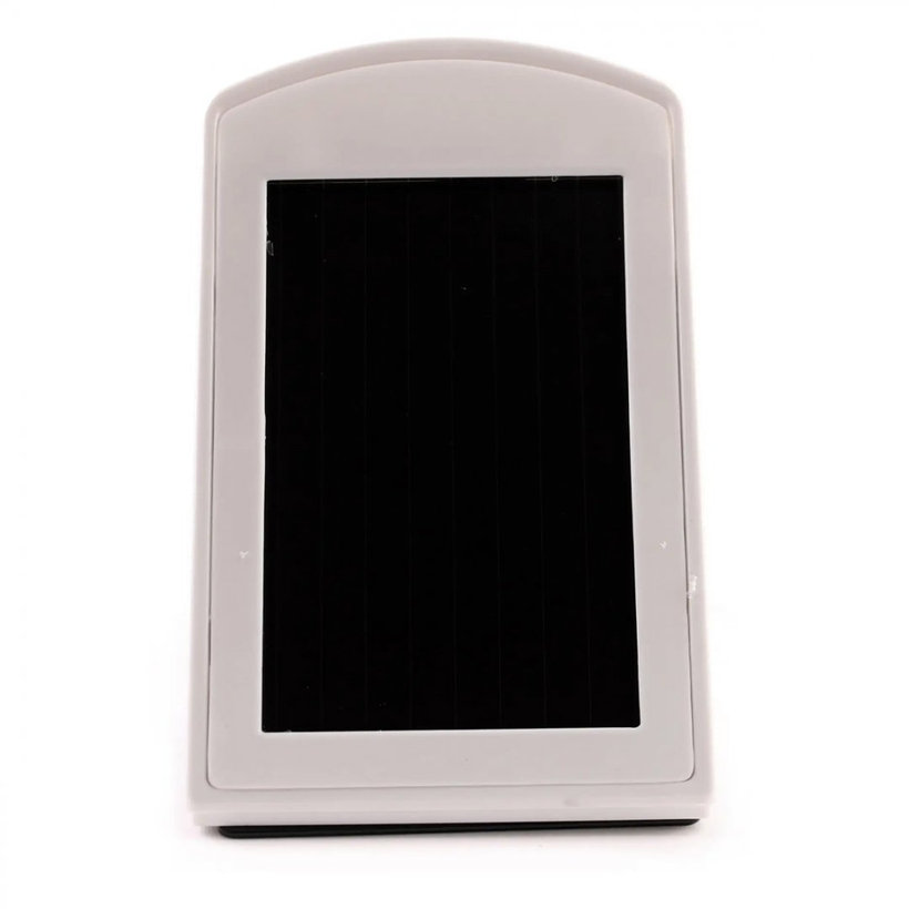 Solárne LED nástenné svetlo s pohybovým PIR detektorom šedobiele