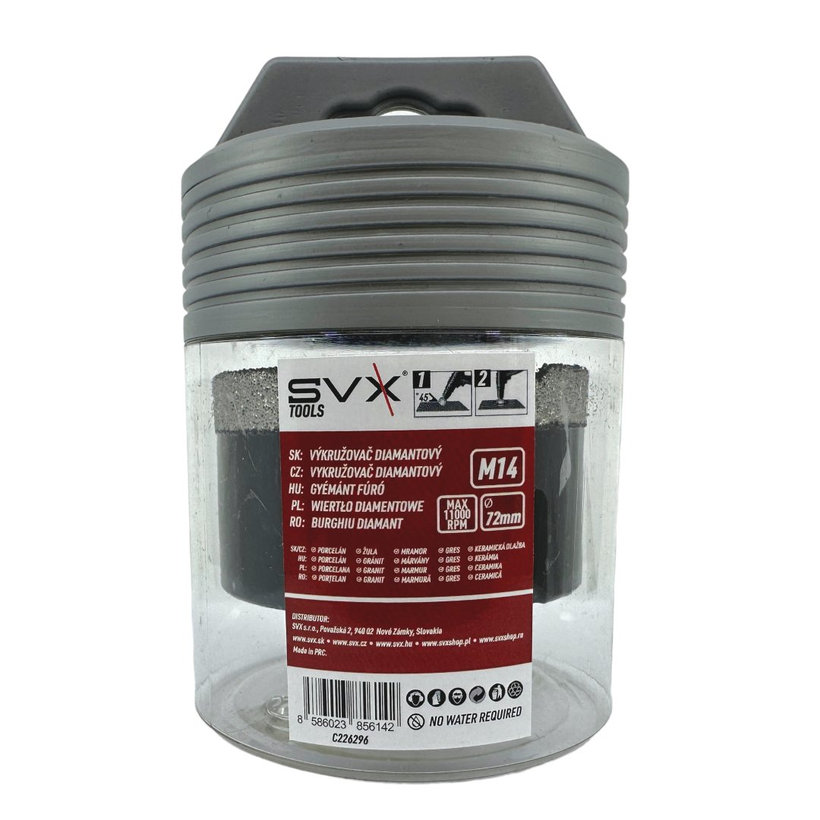 Vyrezávač diamantový M14-72mm