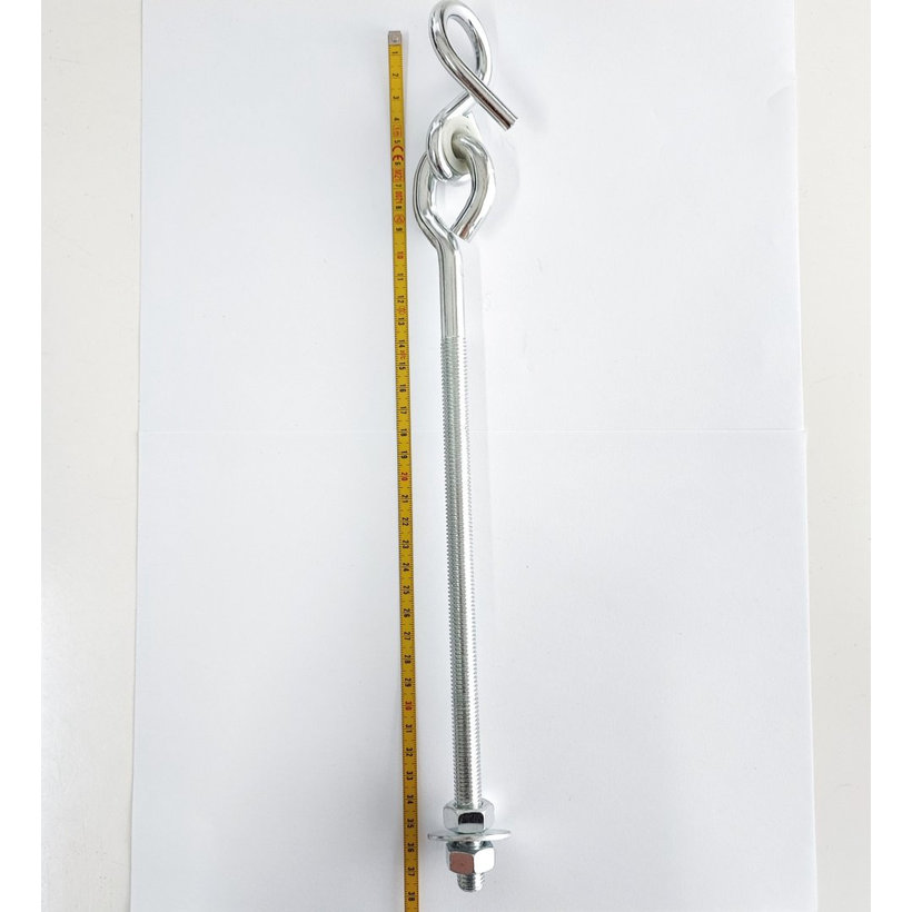 Hák hojdačkový so závitom a s objímkou M12x320mm