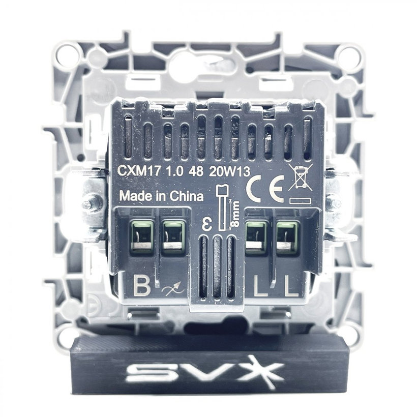 Niloé otočný stmievač biely