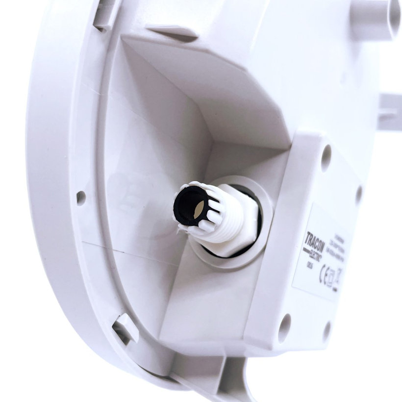 Plastové chránené LED svietidlo - kruhové