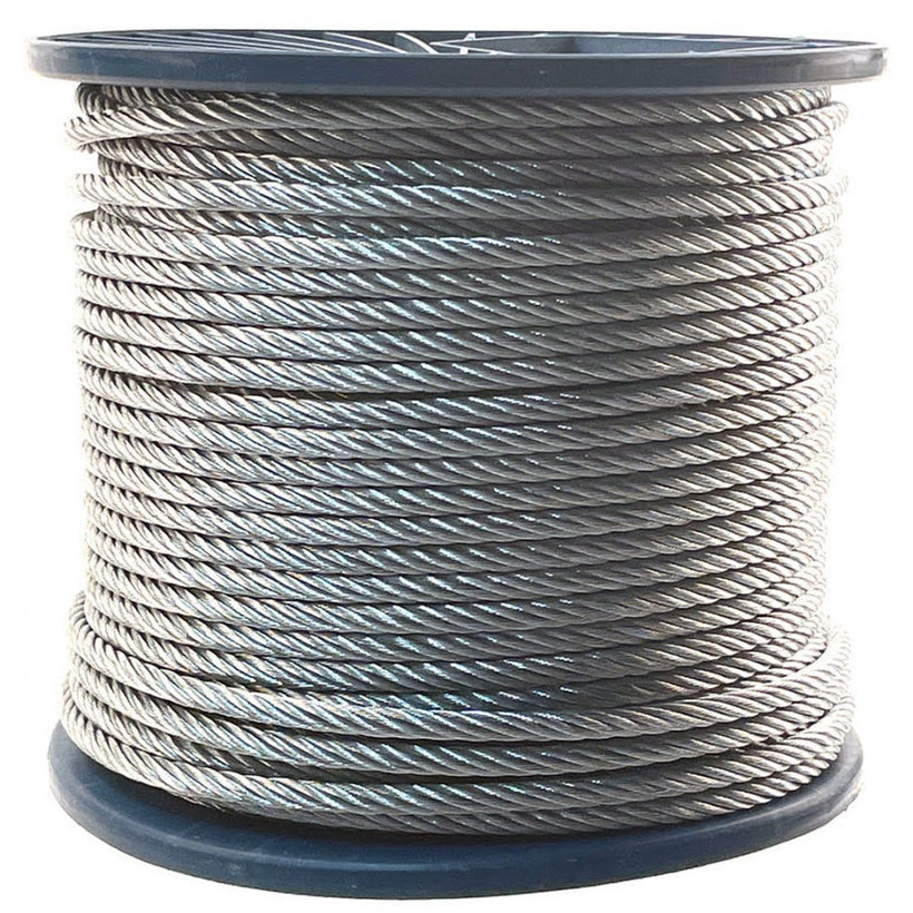 Oceľové lano DIN 3055 6x7+FC 6mm