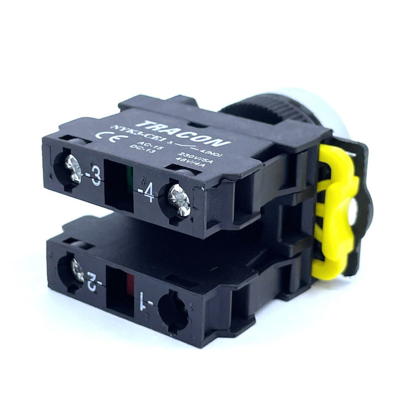 Otočný spínač s páčkou 2-polohový s pružinovým návratom