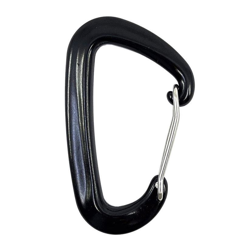 Karabína hliníková - čierna 81mm