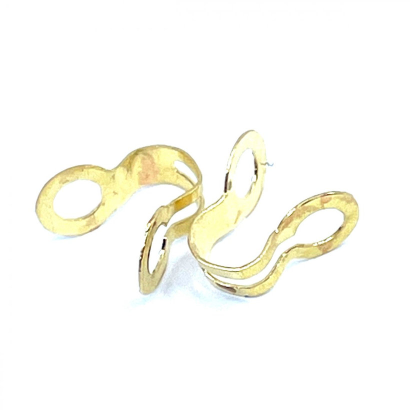 Koncovka na guličkovú reťaz žltý zinok 2,1-2,4mm