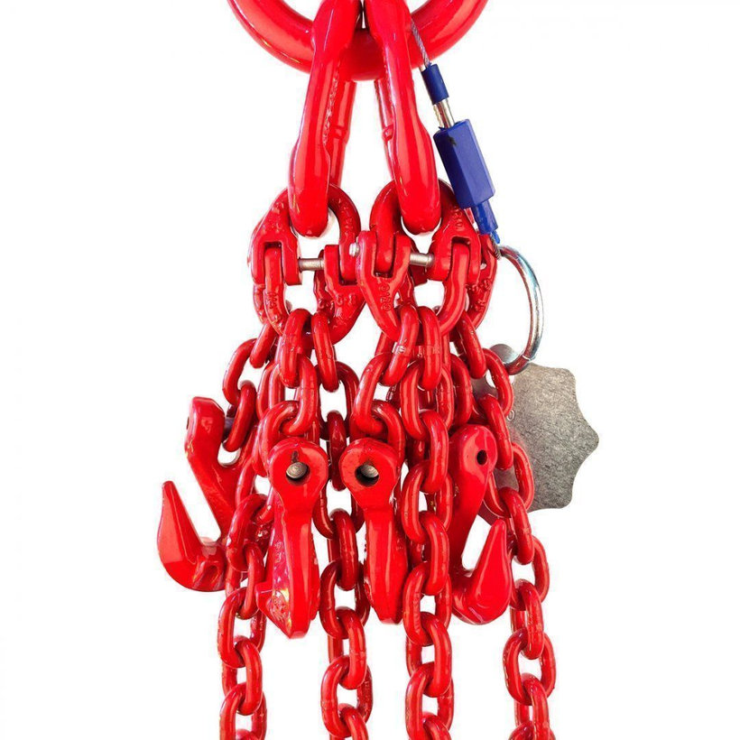 Reťazový záves oko-4 hák tr 80 so skracovačom (8m, 6700/4750 kg, 10mm)