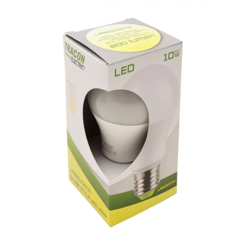 LED žiarovka guľa E27 10W - neutrálna biela