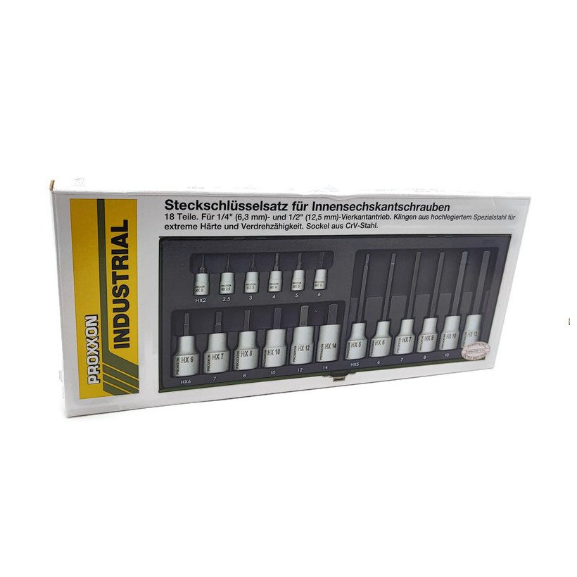 Sada zástrčných hlavíc so šesťhranom