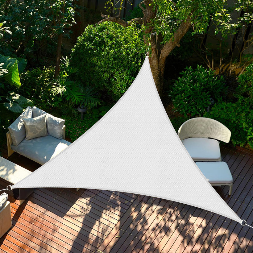 Tieniaca plachta nepremokavá biela 3x3x3 m