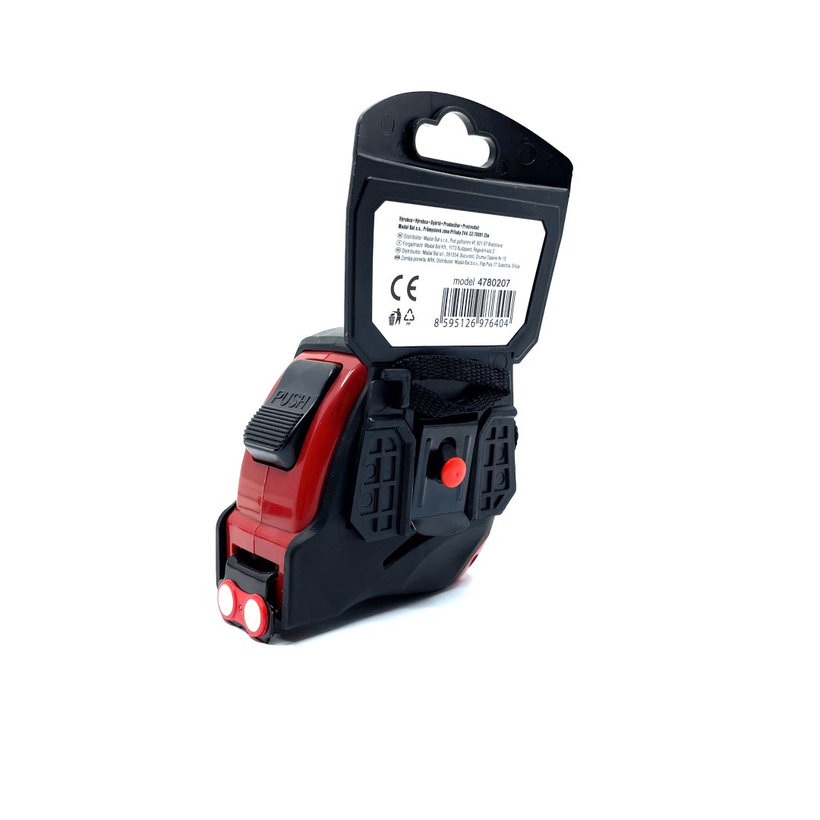 Meter zvinovací pogumovaný s magnetom 7,5m