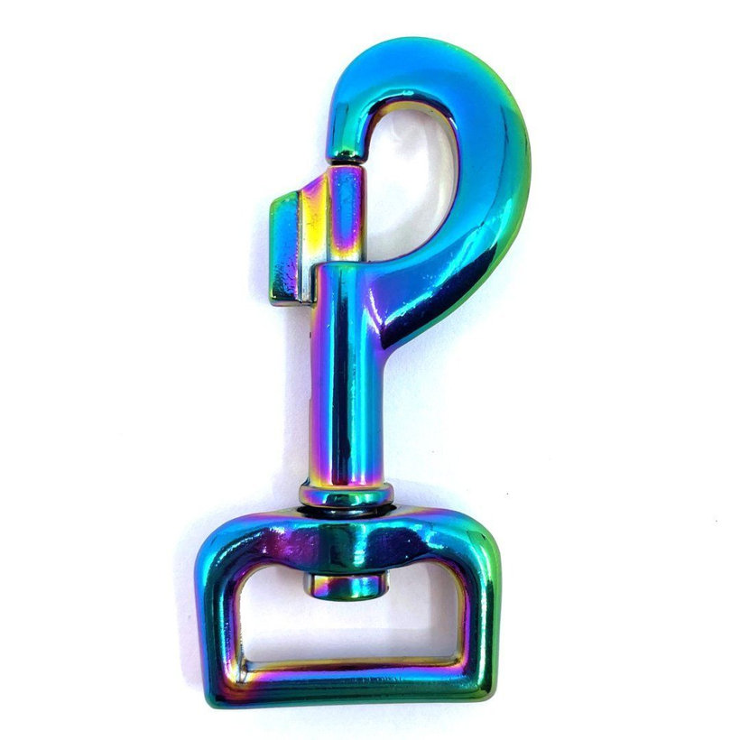 Karabína otočná dúhová 67x20mm