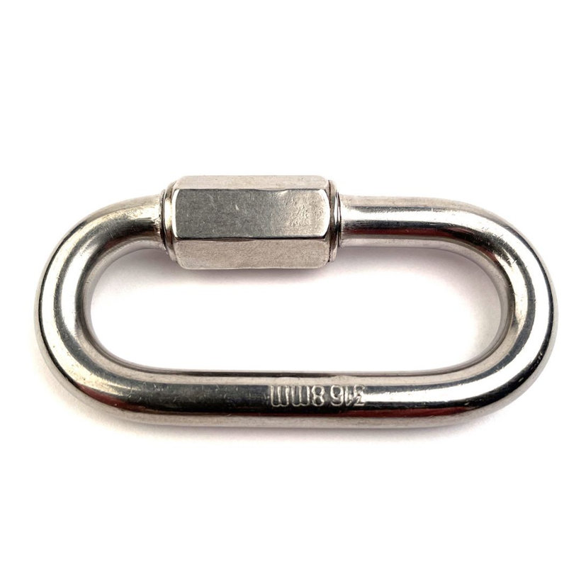 Nerezová karabína s maticou A4 3,5 mm