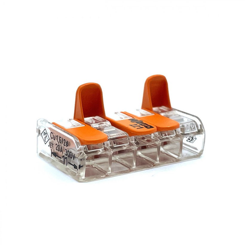 Svorka bezskrutková s páčkou - 5 vodičov