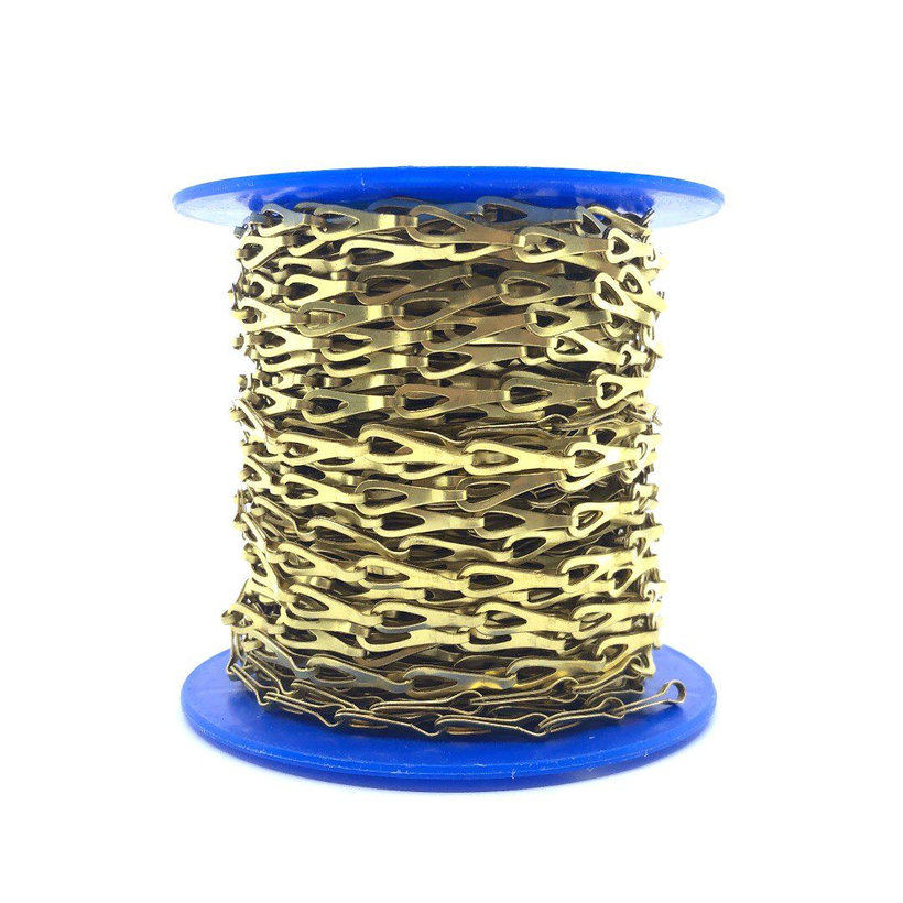 Reťaz patentná lesklá mosadz A 0,4mm
