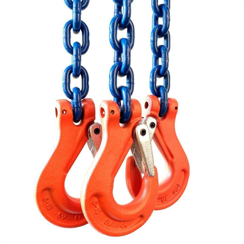 Reťazový záves oko-3 hák tr 100 so skracovačom (3 m, 5300/3750 kg, 8 mm)