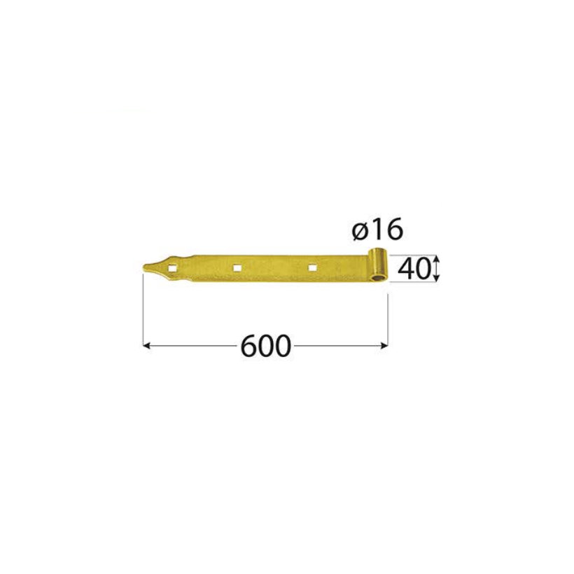 Záves pásový ZP čierny 600x40