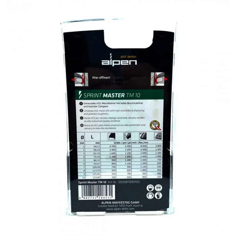 Sada vrtákov do kovu Sprint Master - 10dielna