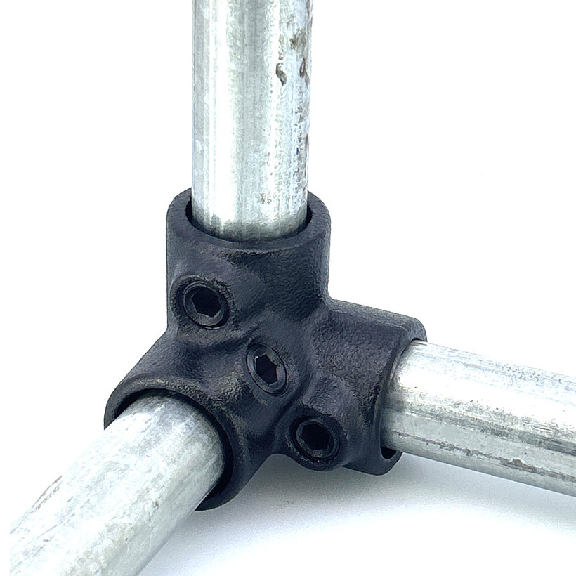 Spojovací článok tri vetvy 27 mm - čierny