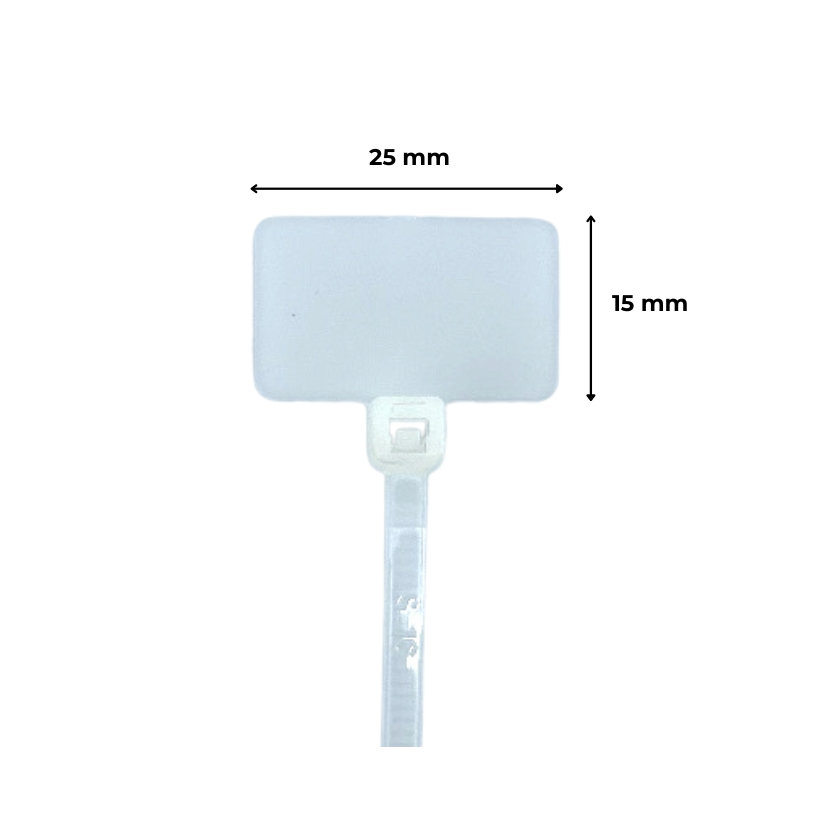 Označovací štítok s páskou biely - 3,6x220mm