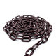 Plastová reťaz hnedo/bordová 10mm