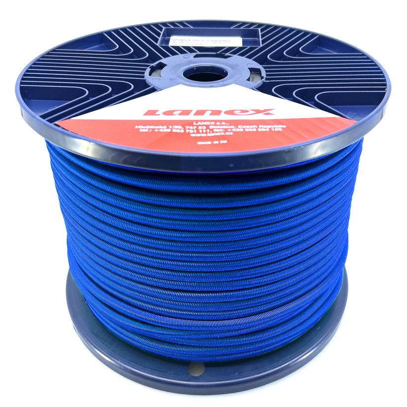 Gumolano s pryžovým jadrom modré PP 5mm