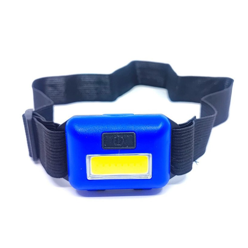 Čelová LED lampa na batérie čierna 3W