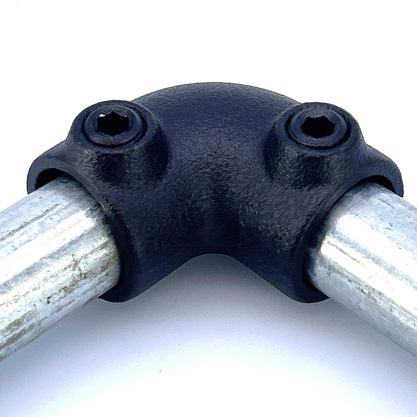 Spojovací článok tvar L 27 mm - čierny