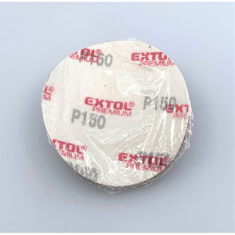 Brúsny papier na suchý zips - kruh 115mm P150 10ks