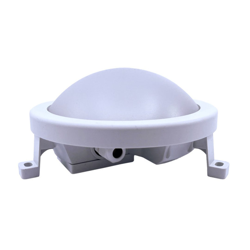 Plastové chránené LED svietidlo - kruhové