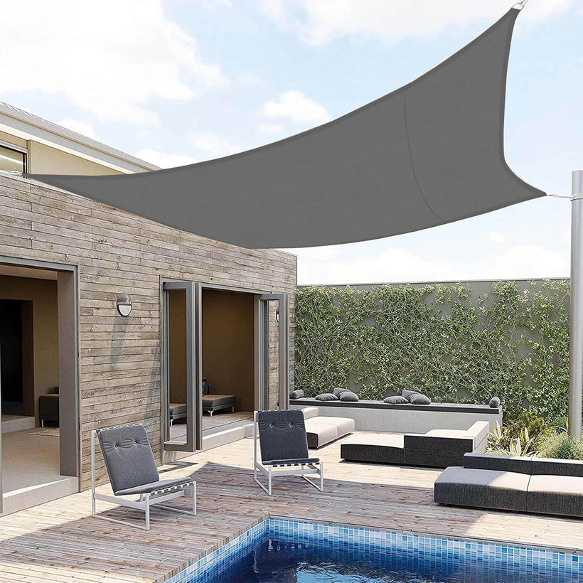 Tieniaca plachta nepremokavá červená 5x5 m