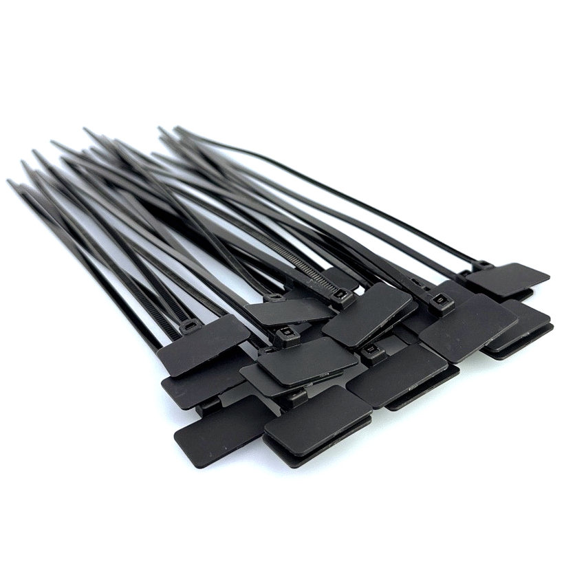 Označovací štítok s páskou čierny - 3,6x220mm