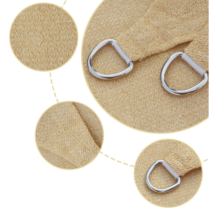 Tieniaca plachta béžová 3,6x3,6 m