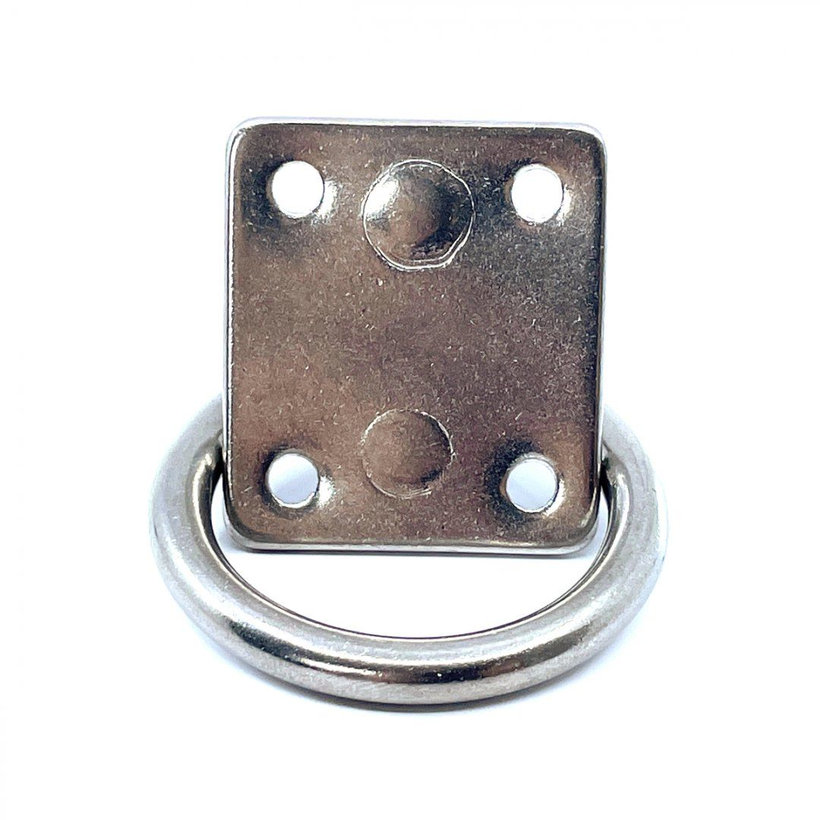 Nerezová doska s okom a krúžkom 35x40mm