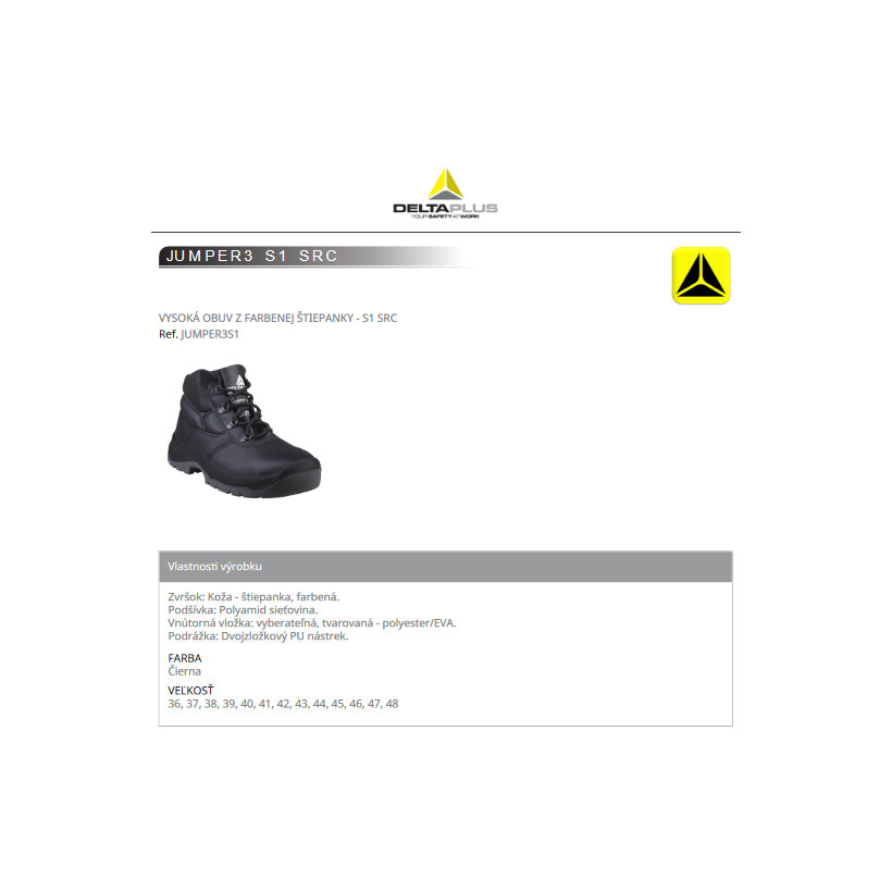Členková pracovná obuv JUMPER3 42