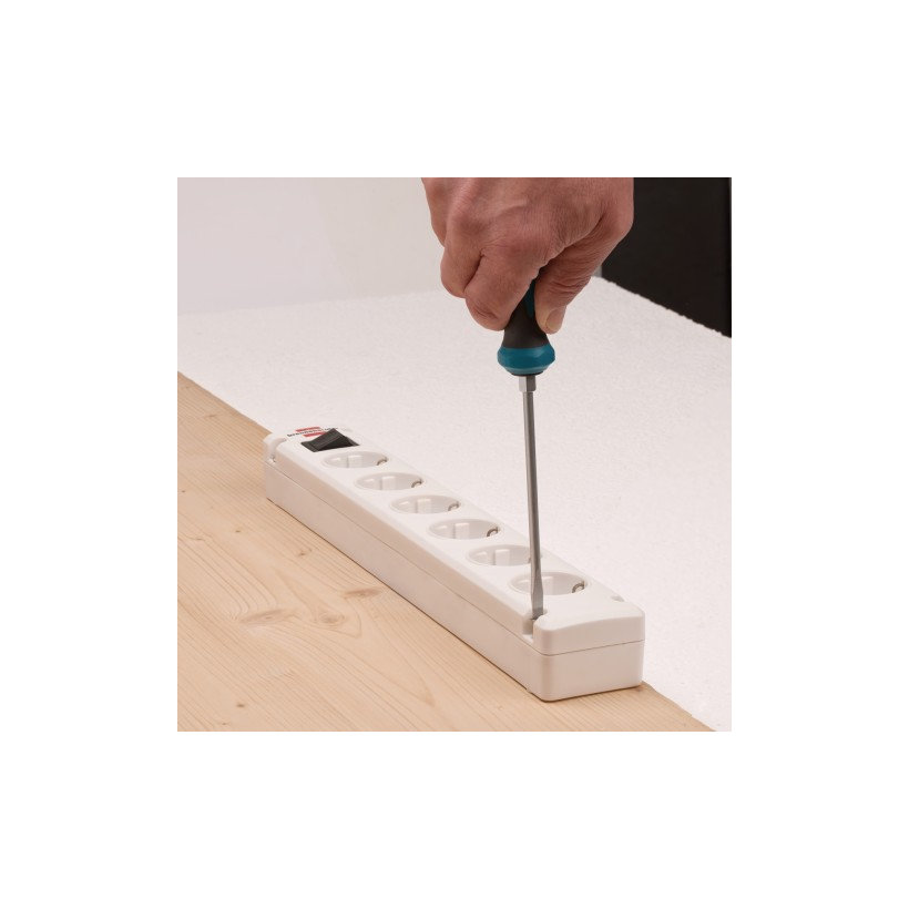 Predlžovací kábel Bremounta, montovateľný, biely 3m