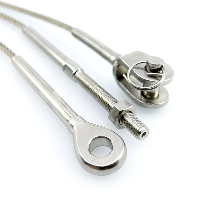 Lanová výplň zábradlia vidlica/vidlica  3mm/3m