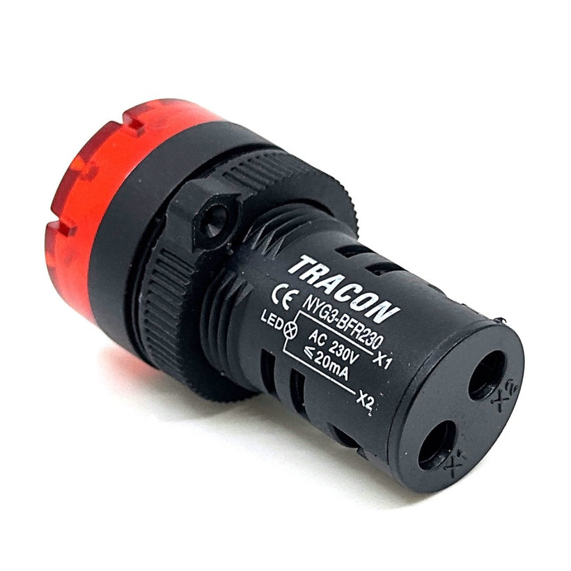 Kontrolka LED akustická červená