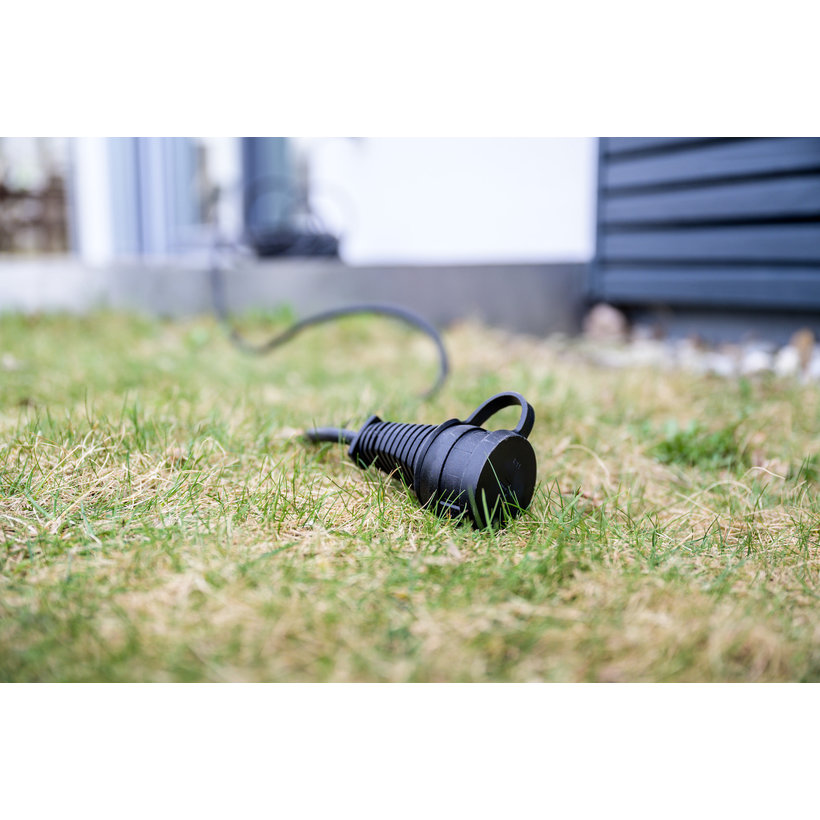 Predlžovací kábel gumový čierny 10m