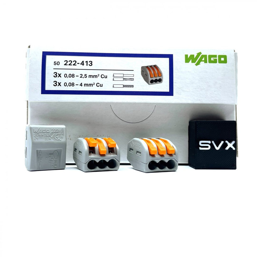 Spojovacia svorka zaklapávacia - 3 vodiče