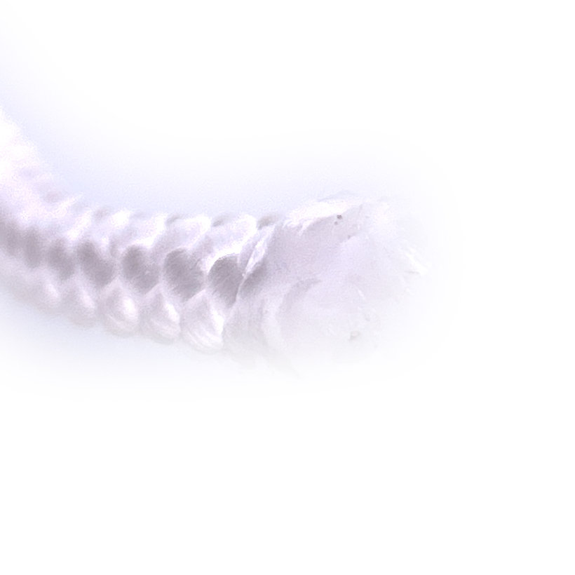 PPV šnúra splietaná bez jadra biela 8 pr 2mm