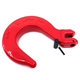 Zlievarenský hák na reťaz tr 80 červený 6mm