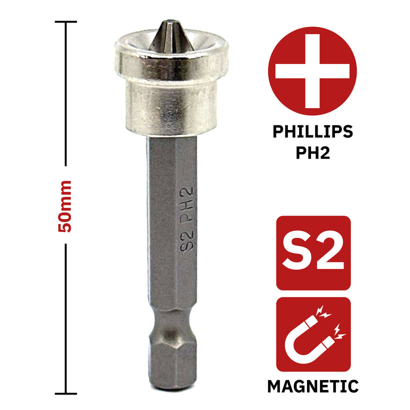 Bit na sadrokartón PH2x50 mm