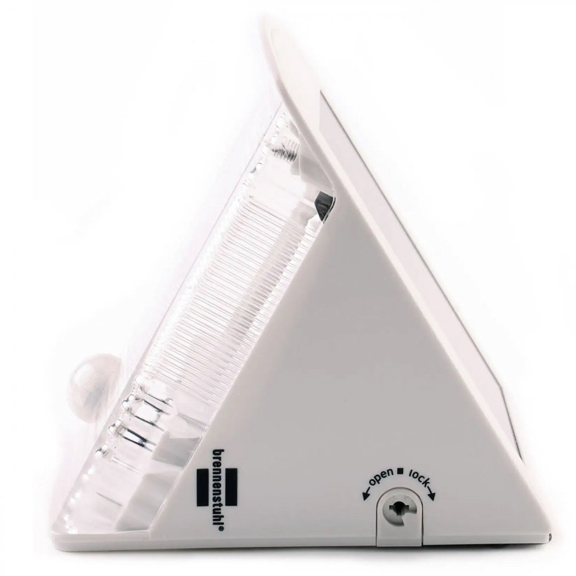 Solárne LED nástenné svetlo s pohybovým PIR detektorom šedobiele