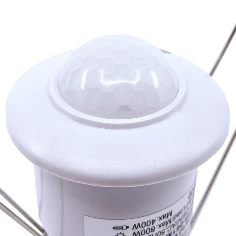 Snímač pohybu zapustený - miniatúrny - biely 360°