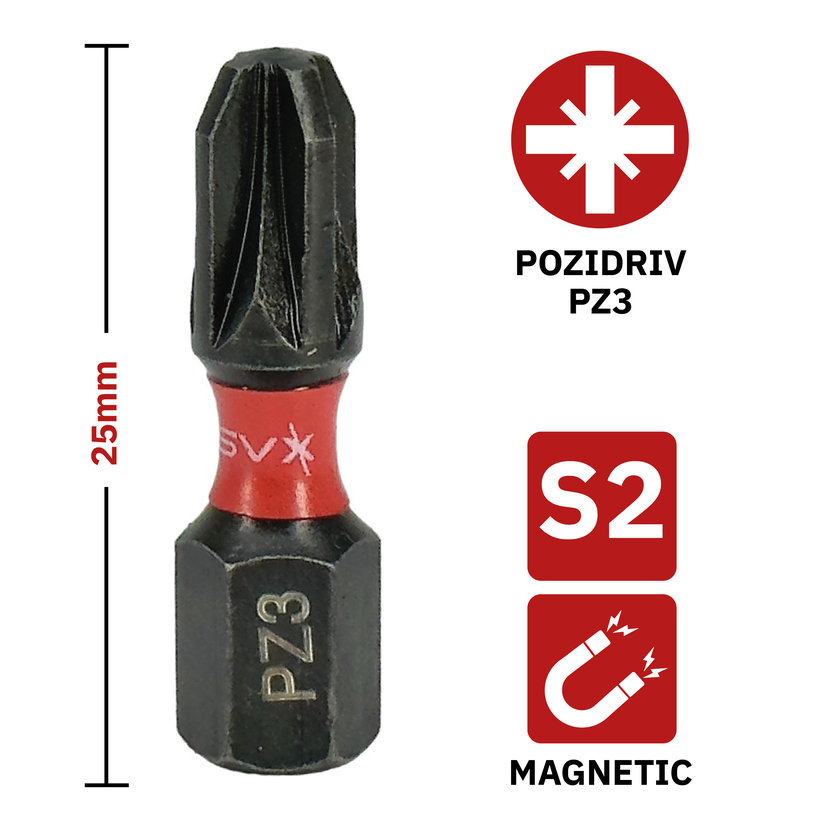 Bit magnetický PZ3x25 mm
