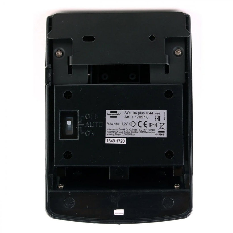 Solárne LED nástenné svetlo s pohybovým PIR detektorom čierna