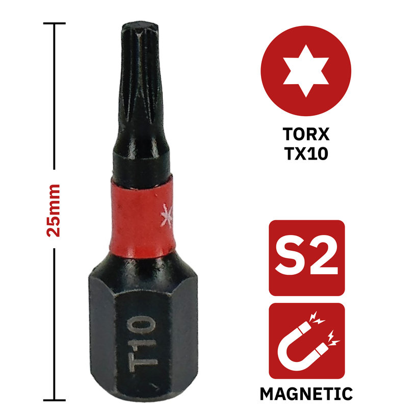 Bit magnetický TX10x25 mm