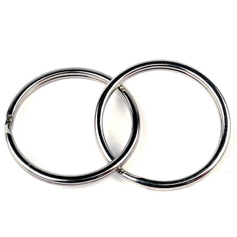 Krúžok na kľúče poniklovaný 50mm