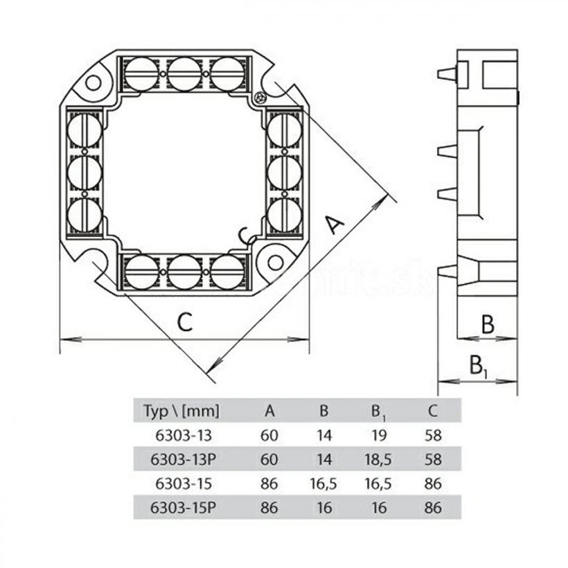 Svorkovnica venček 4P sivá