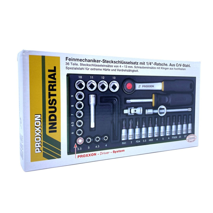 Sada nástrčných kľúčov a bitov 1/4"